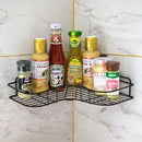 Suporte Organizador de Parede em Metal – Banheiro e Cozinha (Kit)