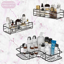 Suporte Organizador de Parede em Metal – Banheiro e Cozinha (Kit)